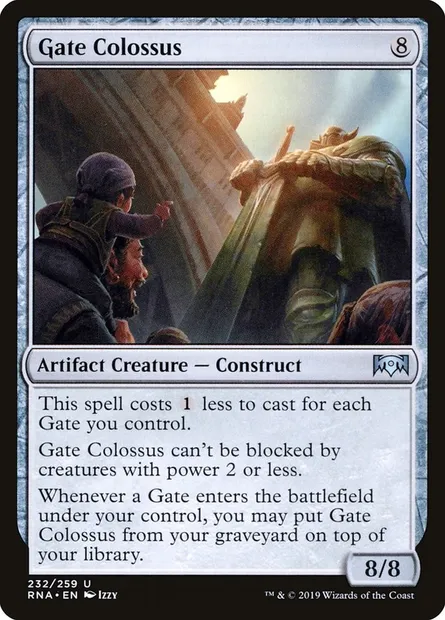 Gate Colossus, Magic card RNA 232 — Ravnica Allegiance set