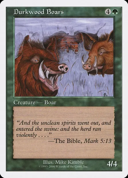 Durkwood Boars, Magic card S00 38 — Starter 2000 set