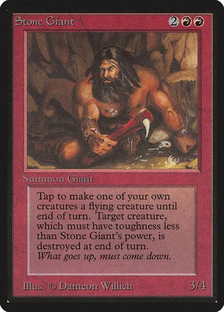 Géant de pierre, carte Magic LEB 177 — extension Limited Edition Beta