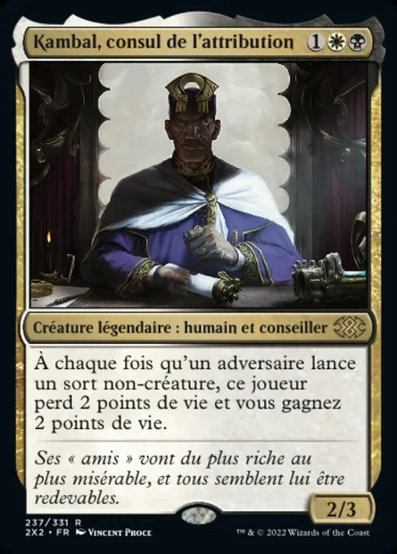 Kambal, consul de l'attribution, carte Magic 2X2 237 — extension Double Masters 2022
