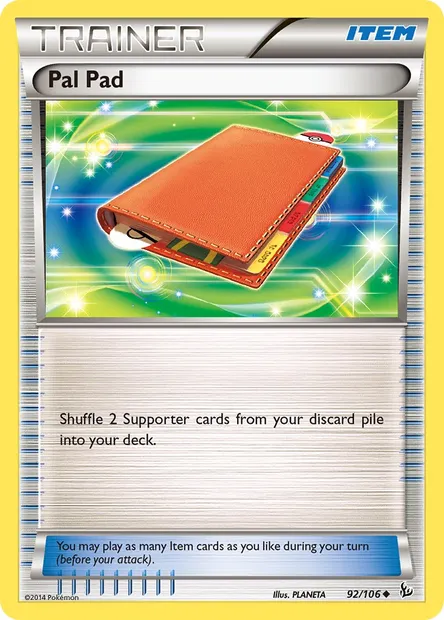 Pal Pad, Pokémon card FLF 92 — Flashfire set