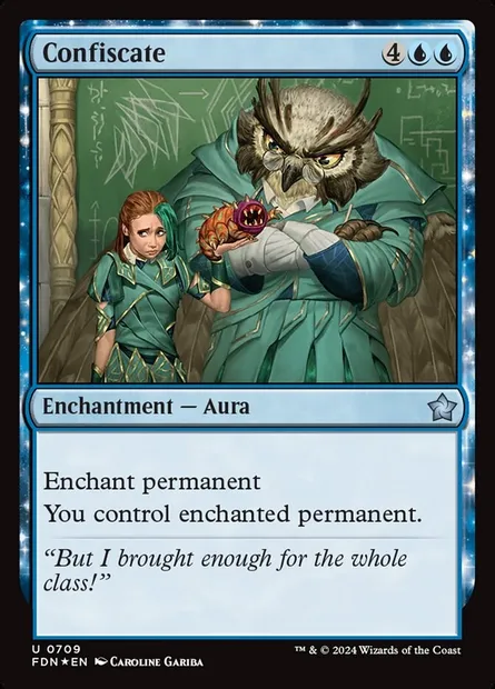 Confiscate, Magic card FDN 709 — Foundations set