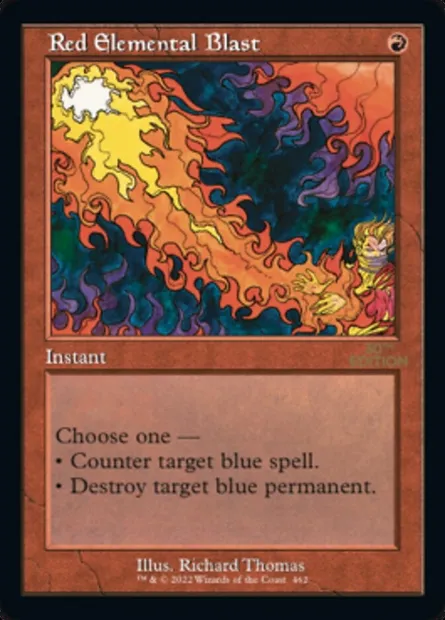 Red Elemental Blast, Magic card 30A 462 — 30th Anniversary Edition set