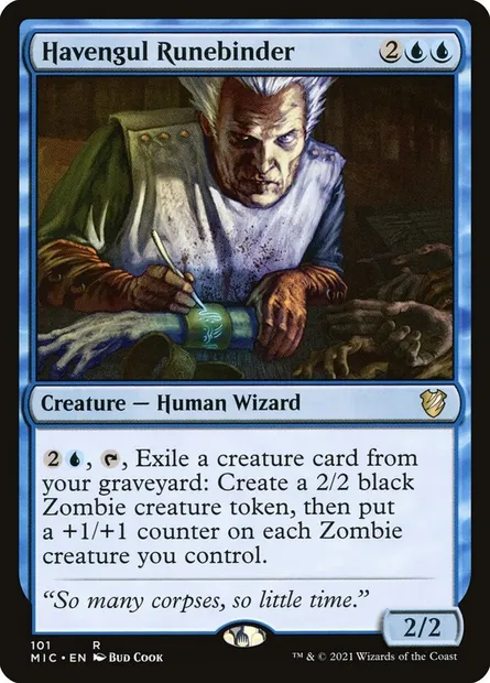 Havengul Runebinder, Magic card MIC 101 — Midnight Hunt Commander set