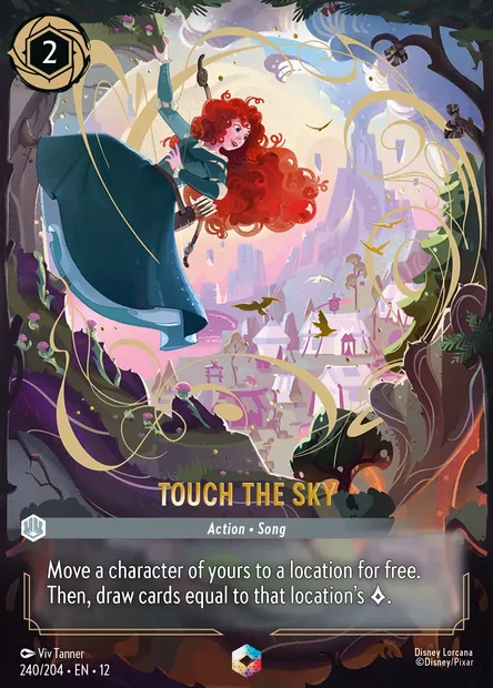 Touch the Sky, Disney Lorcana card CH12-240 — Wilds Unknown set
