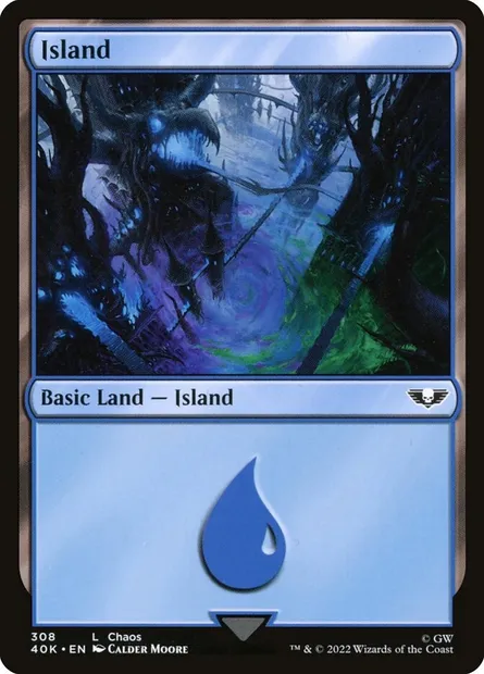 Île, carte Magic 40K 308 — extension Warhammer 40,000 Commander