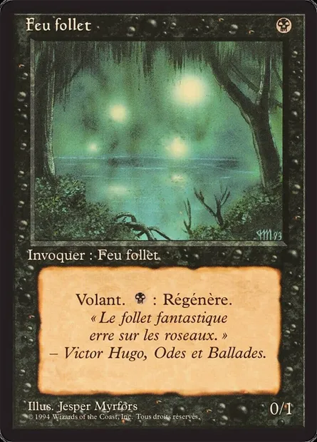 Feu follet, carte Magic FBB 137 — extension Foreign Black Border