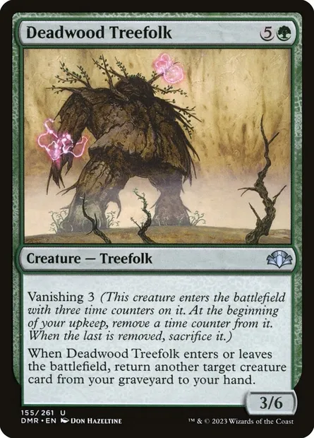 Deadwood Treefolk, Magic card DMR 155 — Dominaria Remastered set