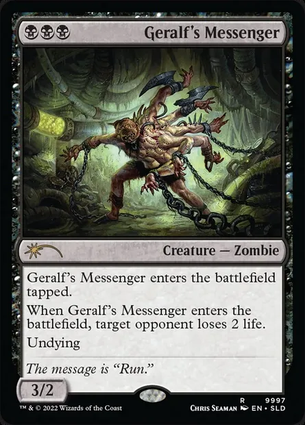 Geralf's Messenger, Magic card SLD 9997 — Secret Lair Drop set
