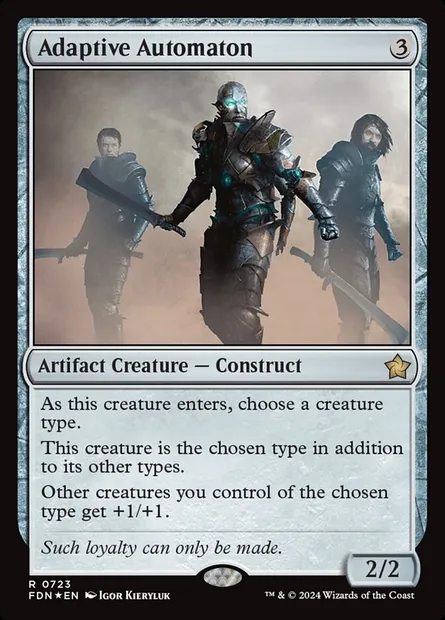 Adaptive Automaton, Magic card FDN 723 — Foundations set