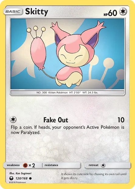 Skitty, Pokémon card CES 120 — Celestial Storm set