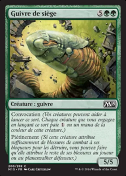 Guivre de siège, carte Magic M15 200 — extension Magic 2015