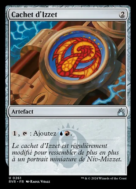Cachet d'Izzet, carte Magic RVR 261 — extension Ravnica Remastered