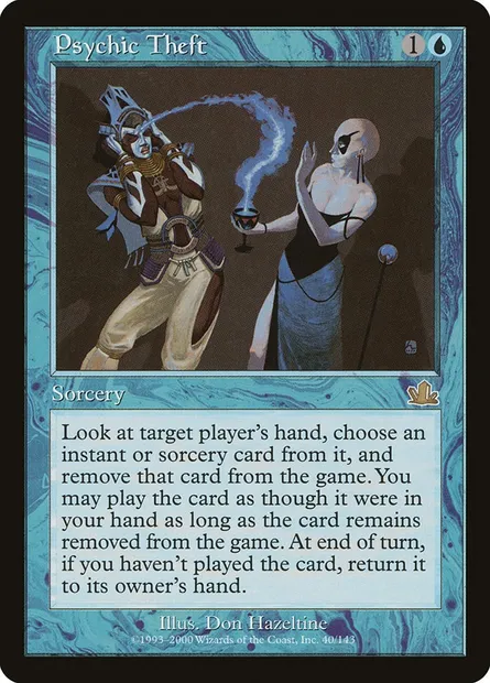 Psychic Theft, Magic card PCY 40 — Prophecy set
