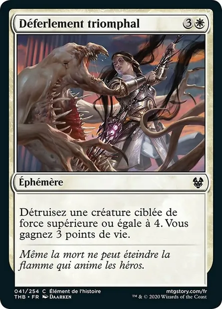 Déferlement triomphal, carte Magic THB 41 — extension Theros Beyond Death
