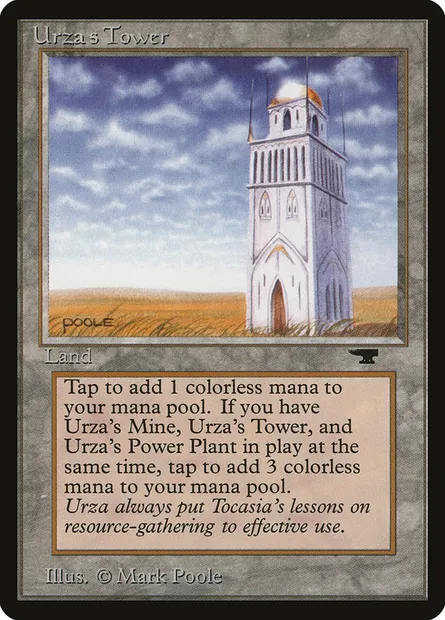 Urza's Tower, Magic card ATQ 85c — Antiquities set