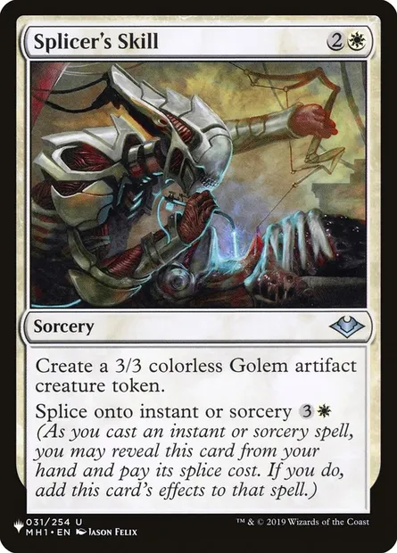 Splicer's Skill, Magic card PLST MH1-31 — The List set