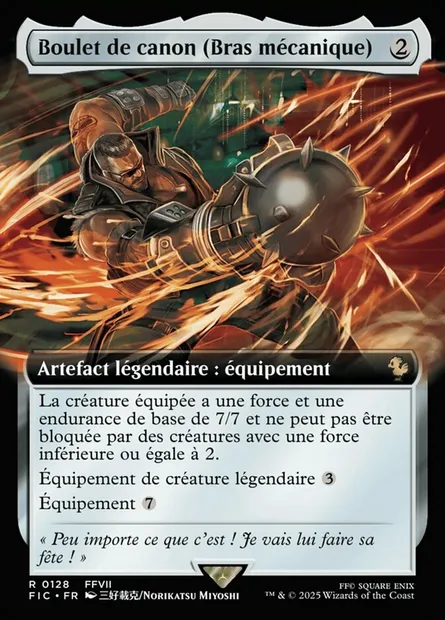Boulet de canon, carte Magic FIC 128 — extension Final Fantasy Commander
