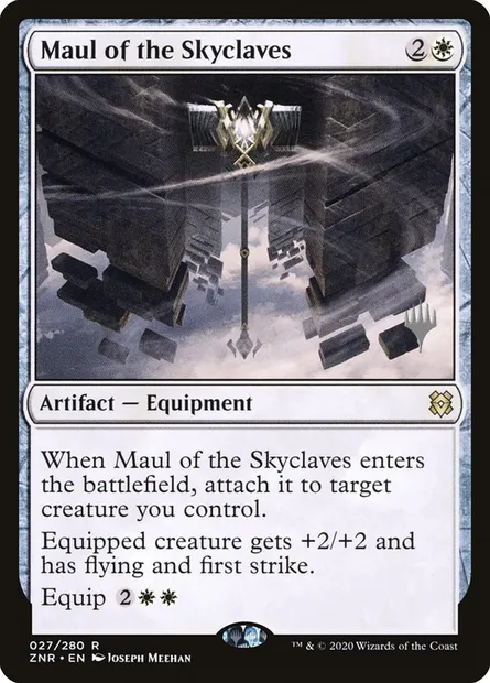 Maillet des forts célestes, carte Magic PZNR 27p — extension Zendikar Rising Promos