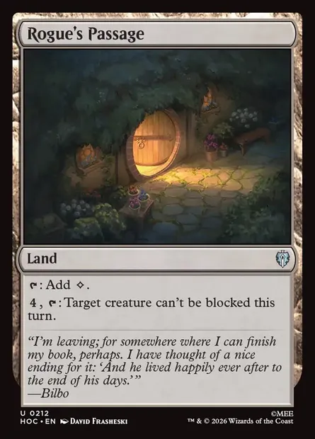 Rogue's Passage, Magic card HOC 212 — The Hobbit Eternal set