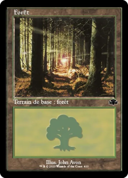 Forêt, carte Magic DMR 410 — extension Dominaria Remastered