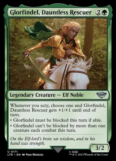 Glorfindel, Dauntless Rescuer, Magic card LTR 171 — The Lord of the Rings: Tales of Middle-earth set