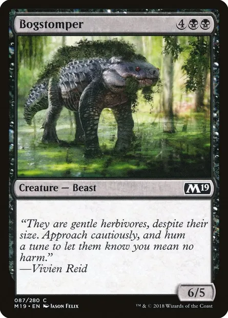 Bogstomper, Magic card M19 87 — Core Set 2019 set