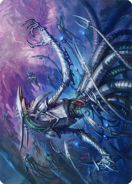 Jin-Gitaxias // Jin-Gitaxias, Magic card AMOM 13 — March of the Machine Art Series set