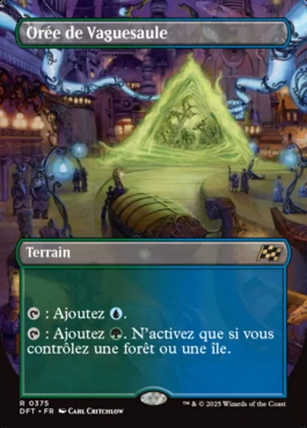 Orée de Vaguesaule, carte Magic DFT 375 — extension Aetherdrift