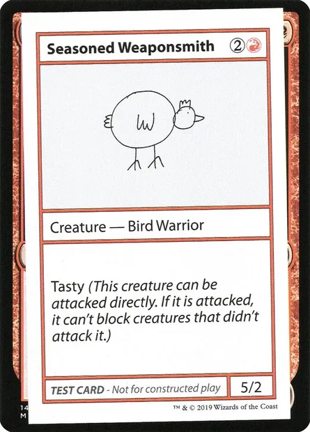 Seasoned Weaponsmith, carte Magic CMB2 63 — extension Mystery Booster Playtest Cards 2021