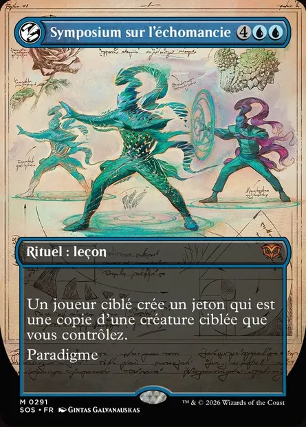 Symposium sur l'échomancie, carte Magic SOS 291 — extension Secrets of Strixhaven