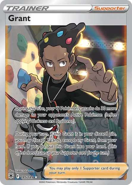 Grant, Pokémon card ASR 185 — Astral Radiance set