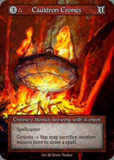 Cauldron Crones, Sorcery card ALP 037 — Alpha set