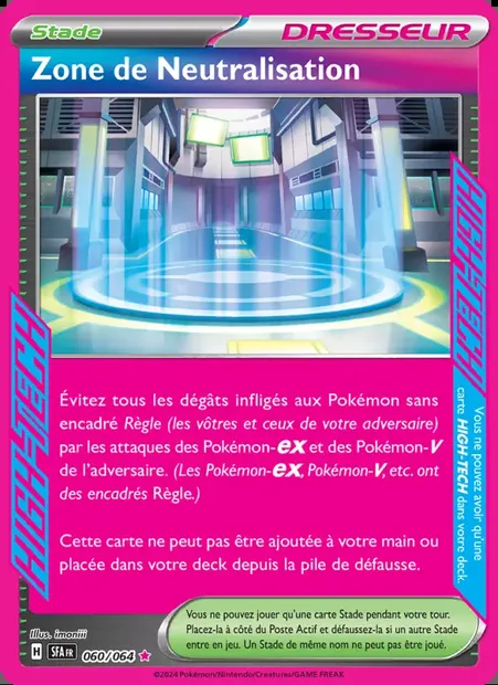 Zone de Neutralisation, carte Pokémon SFA 060 — extension Fable Nébuleuse