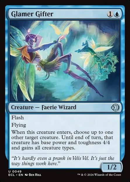 Glamer Gifter, Magic card ECL 49 — Lorwyn Eclipsed set