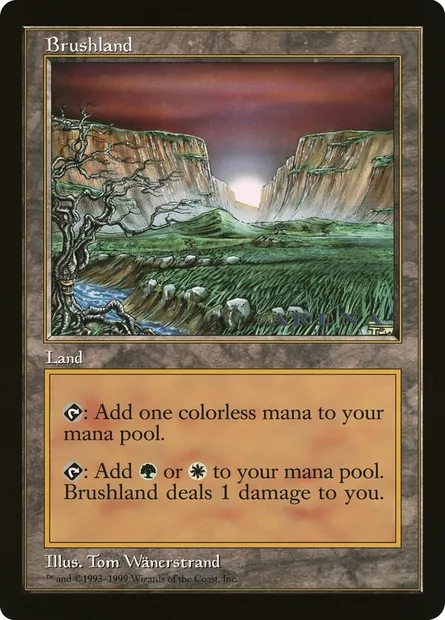 Brushland, Magic card OLEP 62 — Oversized League Prizes set