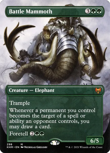 Battle Mammoth, Magic card KHM 298 — Kaldheim set