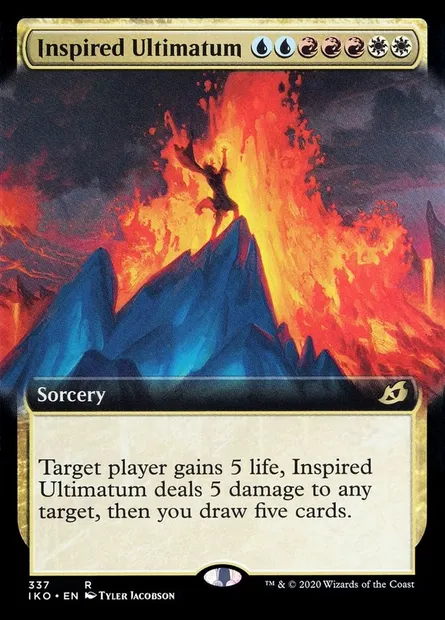 Inspired Ultimatum, Magic card IKO 337 — Ikoria: Lair of Behemoths set