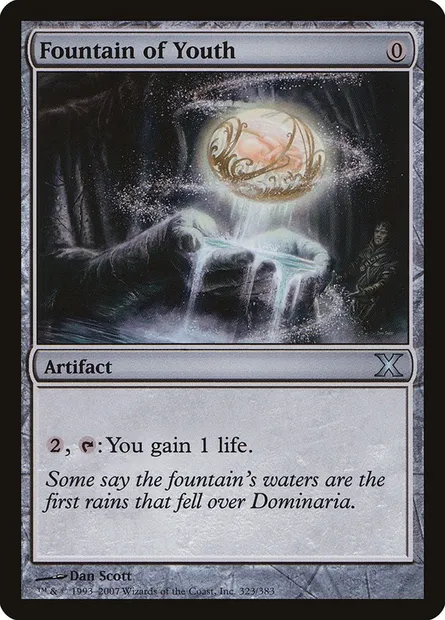 Fountain of Youth, Magic card 10E 323 — Tenth Edition set