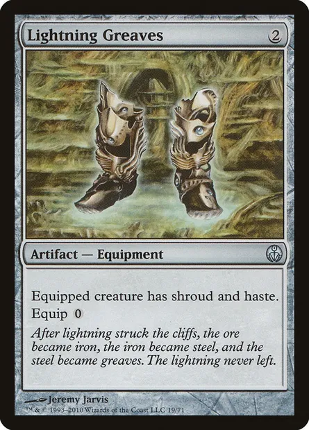 Lightning Greaves, Magic card DDE 19 — Duel Decks: Phyrexia vs. the Coalition set