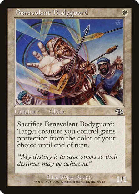 Benevolent Bodyguard, Magic card JUD 5 — Judgment set