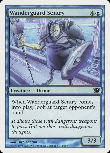 Wanderguard Sentry, Magic card 9ED 111 — Ninth Edition set