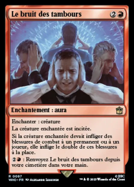 Le bruit des tambours, carte Magic WHO 97 — extension Doctor Who