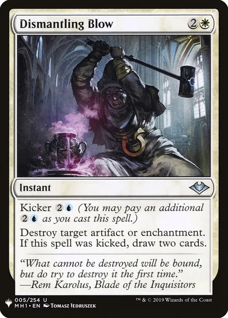 Dismantling Blow, Magic card PLST MH1-5 — The List set