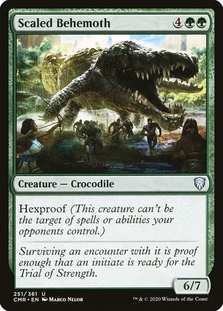 Scaled Behemoth, Magic card CMR 251 — Commander Legends set
