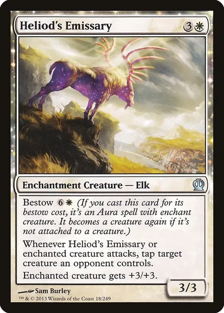 Heliod's Emissary, Magic card THS 18 — Theros set