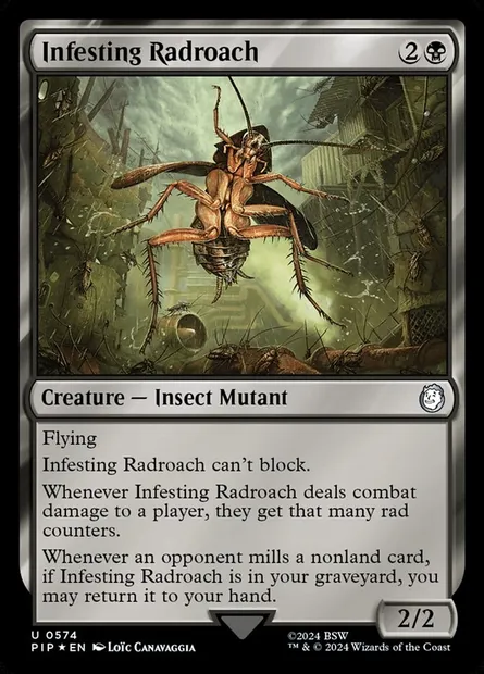 Radcafard fétide, carte Magic PIP 574 — extension Fallout