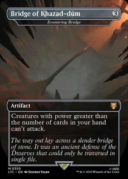 Piègepont, carte Magic LTC 350 — extension Tales of Middle-earth Commander