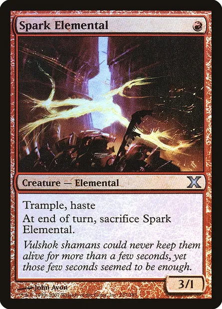 Spark Elemental, Magic card 10E 237★ — Tenth Edition set