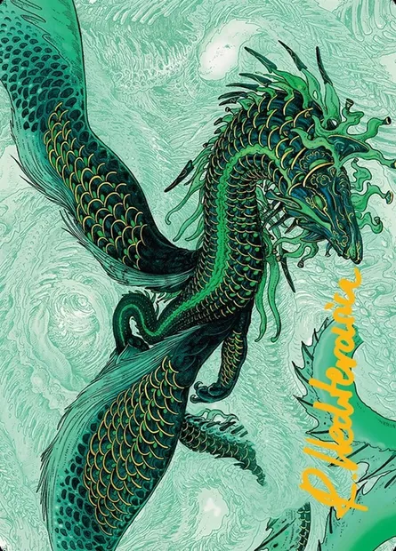 Teval, Arbiter of Virtue // Teval, Arbiter of Virtue, carte Magic ATDM 38 — extension Tarkir: Dragonstorm Art Series